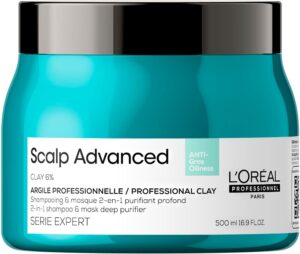 L'OREAL SERIE EXPERT SCALP ADVANCED SHAMPOO E MASCHERA 2-IN 1 ANTI-GRASSO 500 ML